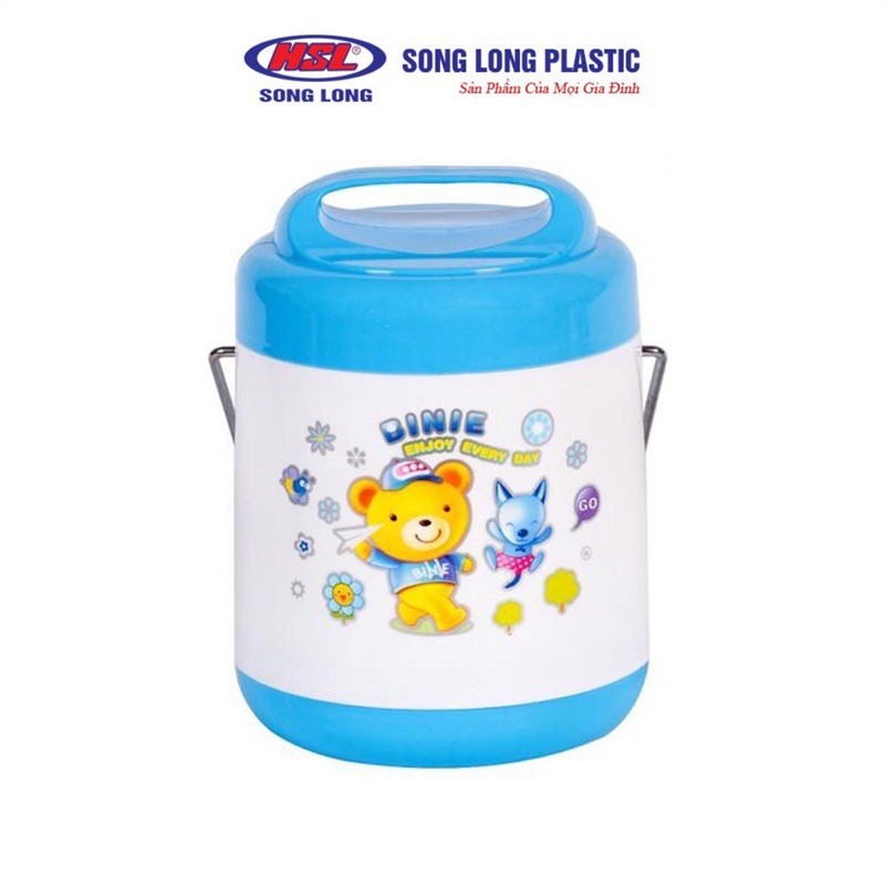[KHO SỈ] Cặp lồng Inox Song Long Plastic - 2208 VÀ 2108
