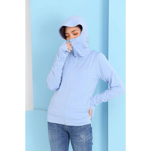 Áo chống nắng nữ 2 lớp, vải thông thông hơi kim cương co giãn 4 chiều mát mềm mịn chống UV STOREPHUONGLOAN