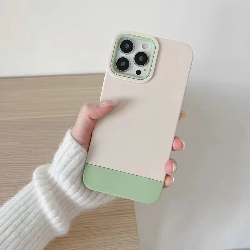 Ốp Điện Thoại Silicon Chống Sốc Màu Kẹo Sang Trọng Cho iPhone 13 12 11 Pro Max