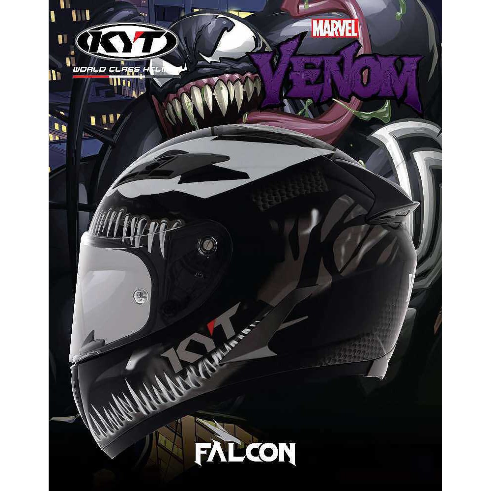 Mũ Fullface KYT Falcon Venom