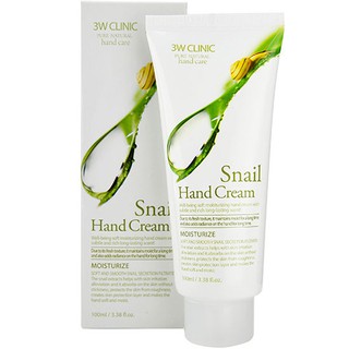 Kem dưỡng da tay tinh chất ốc sên 3W Clinic Snail Hand Cream 100ml