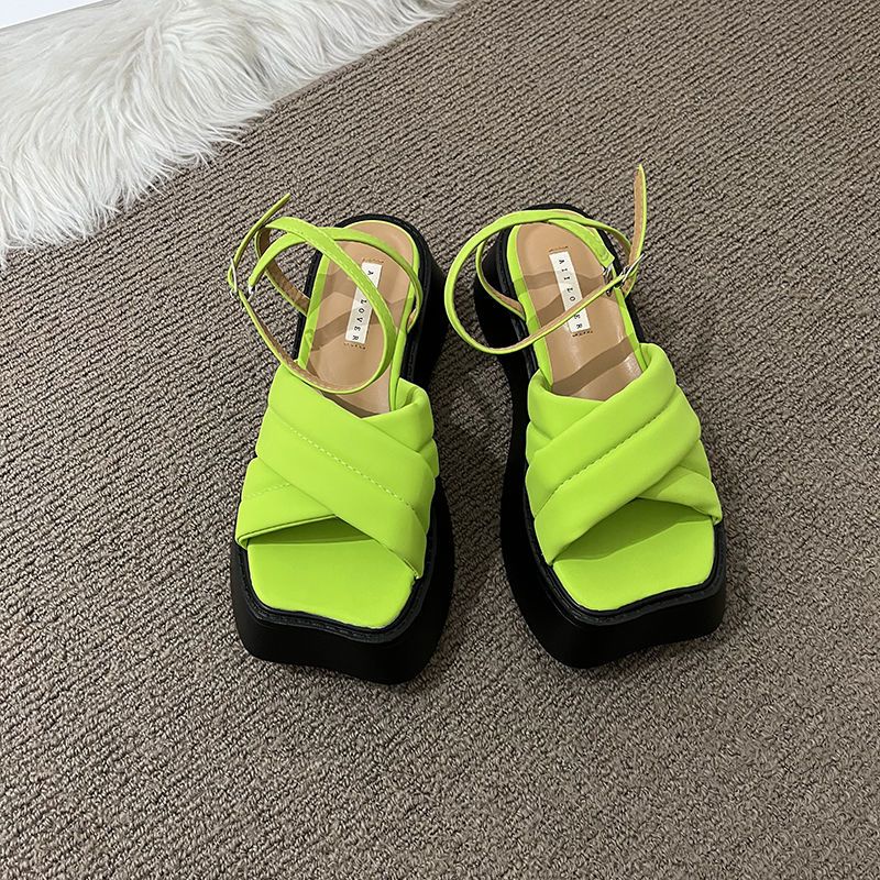 Sandal Đế Dày Thiết Kế Mới Thời Trang Theo Phong Cách Pháp