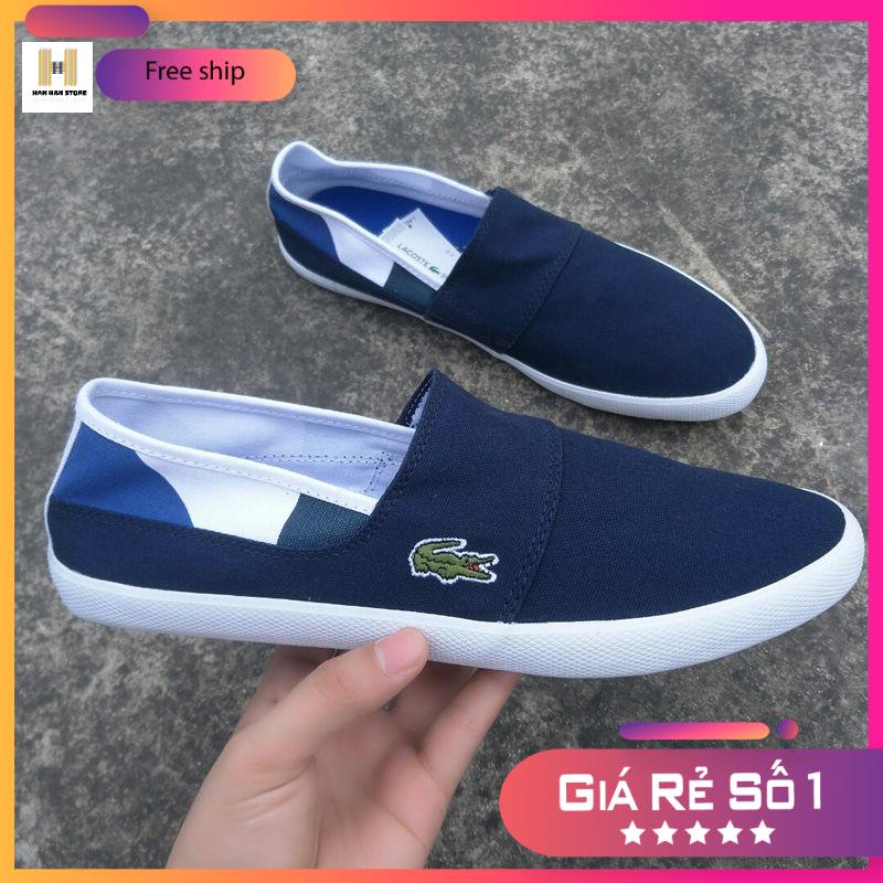 Giày Lười Canvas Đế Bằng Thiết Kế Mới Kiểu Pháp Thời Trang Cho Nam Nữ