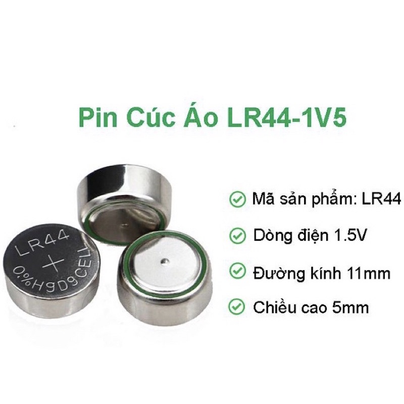 Pin LR44 cúc áo dùng cho máy ảnh film