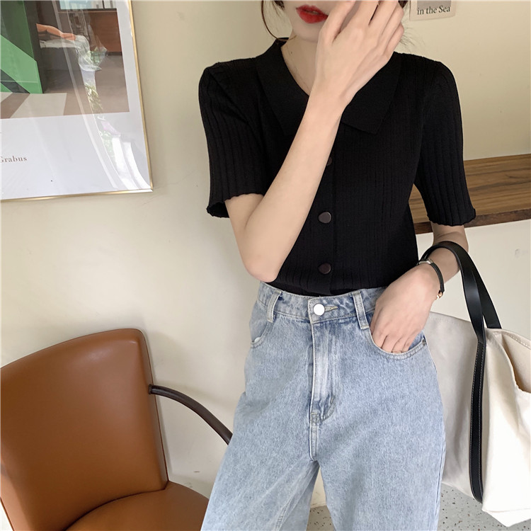 Áo Thun Polo Ngắn Tay Phong Cách Retro Hàn Quốc 4 Màu Lựa Chọn | BigBuy360 - bigbuy360.vn