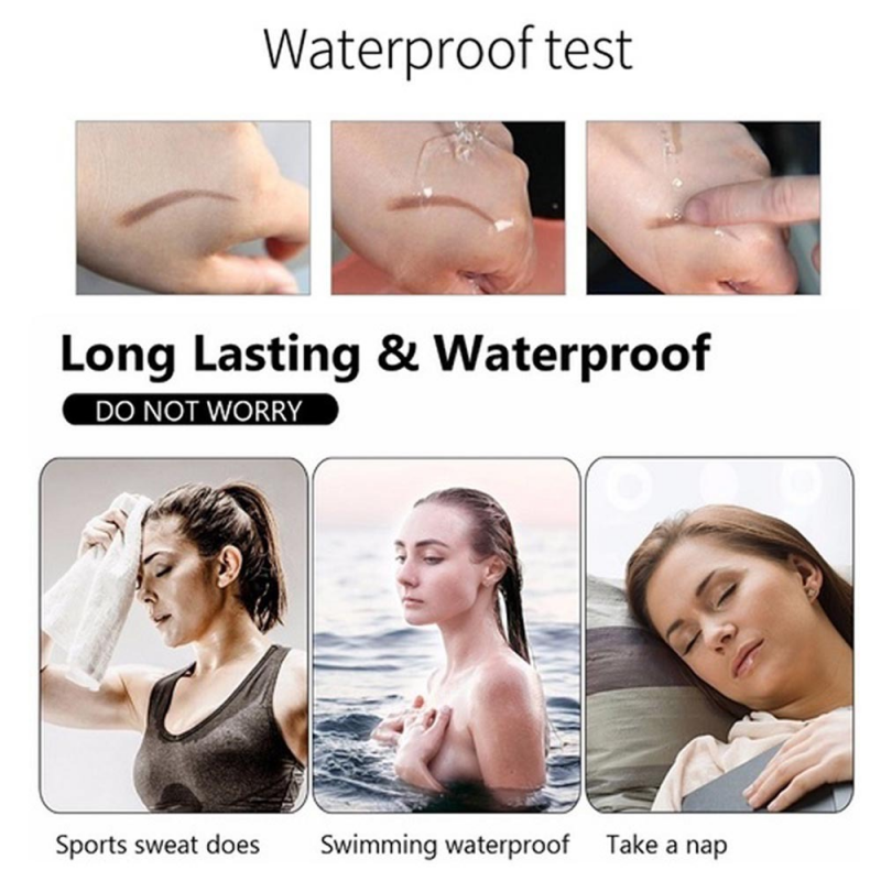 [Hàng mới về] Bút chì kẻ lông mày 4 tia chống nước tự nhiên dễ sử dụng DNM | BigBuy360 - bigbuy360.vn