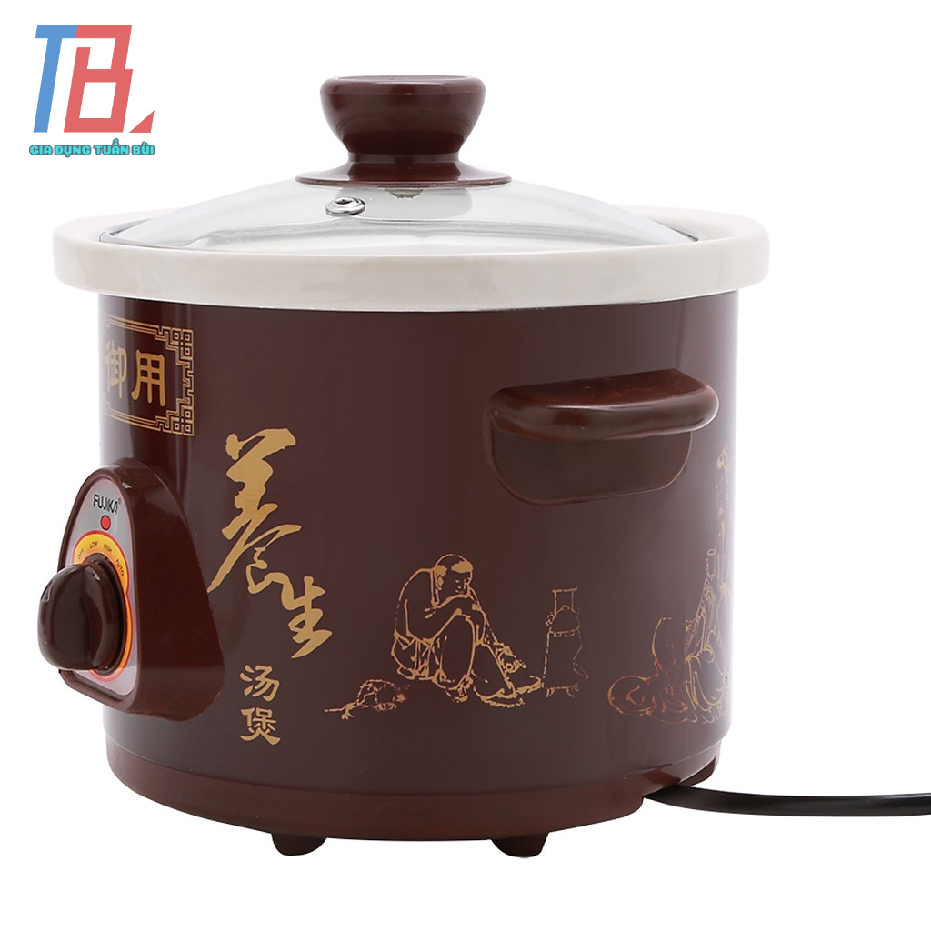 Nồi hầm cháo chậm cho bé FUJIKA FJ-KC2.5L dung tích 2.5L công suất 240W MÀU NGẪU NHIÊN - Chính hãng BH 12 tháng