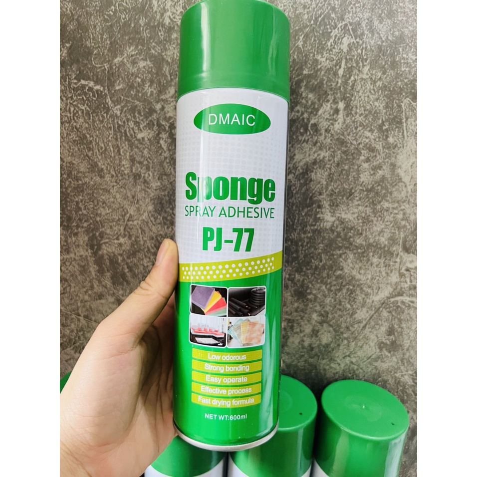 Keo xịt PJ77 dán decal, giấy dán tường, xốp dán tường,gỗ, sàn cao cấp