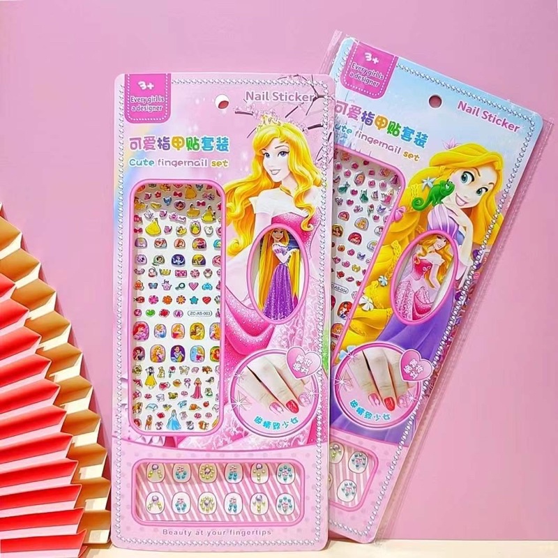 Sét sticker  Dán móng Tay kèm phụ kiện siêu độc đáo cho bé gái