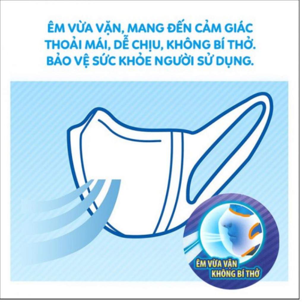 50 cái . khẩu trang 3D Mask xuân Lai (Chính Hãng) quai deo dẻo , khẩu trang y tế.