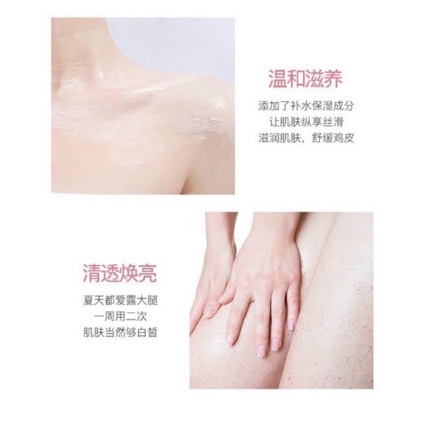 Một hũ tẩy da chết body đào Heyxi Peach Clear Body Scrub 200G Senabeauty