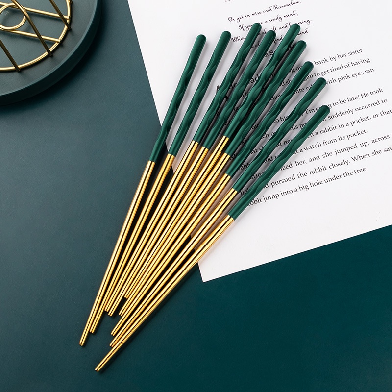 Đũa inox 304 chống trượt cao cấp tiện dụng