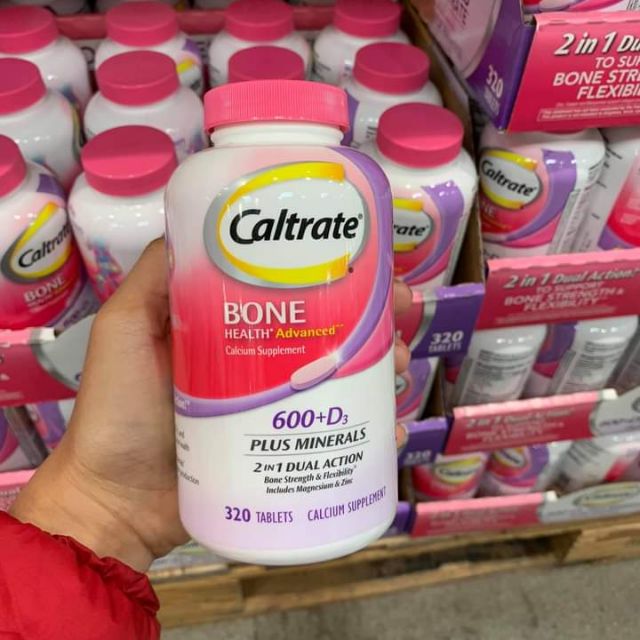 [Date 12.2022] Viên uống bổ sung Canxi Caltrate 600 + D3 plus Minerals của Mỹ.