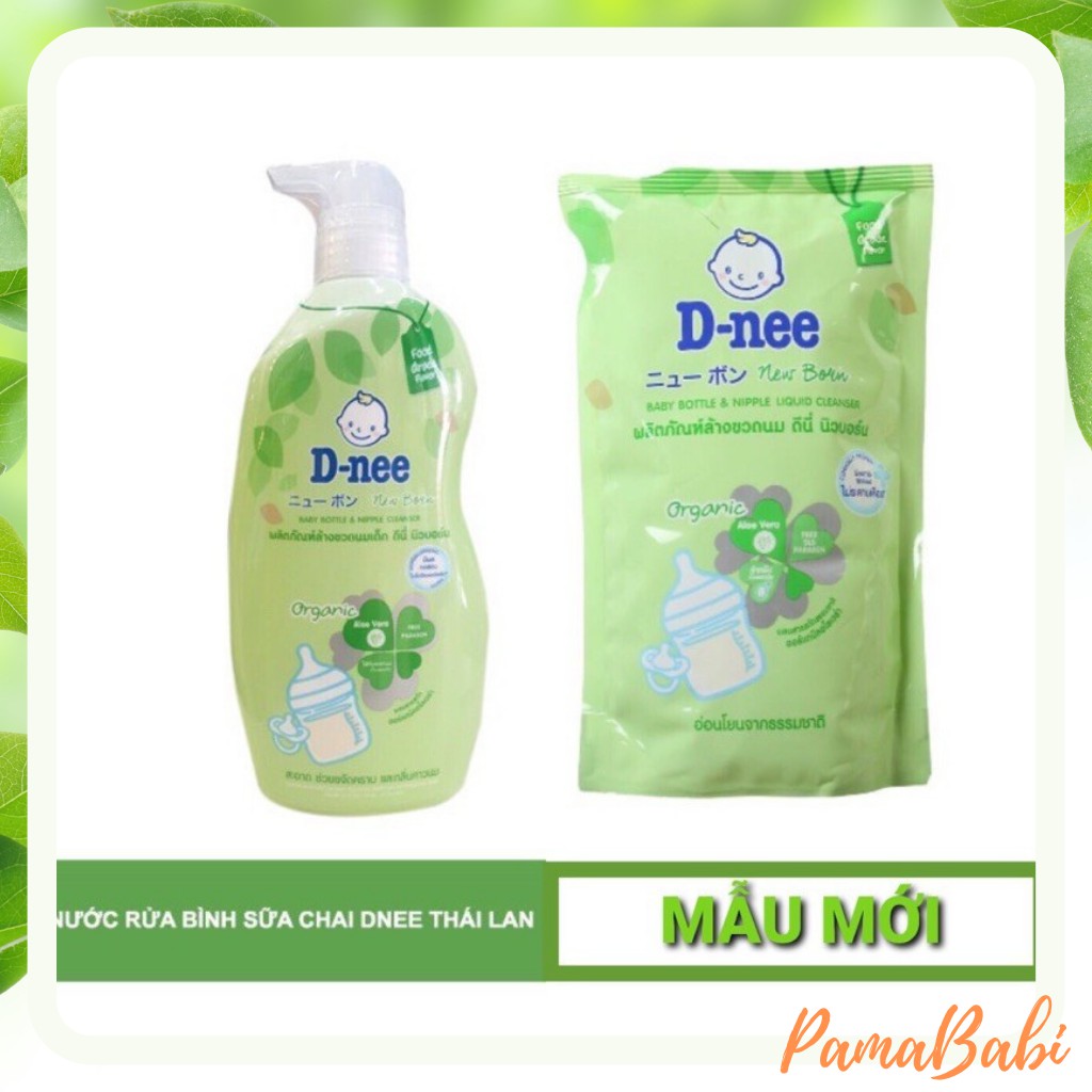 Nước rửa bình sữa Dnee Organic chai 620ml date mới nhất