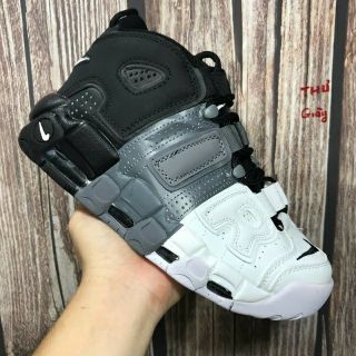 Giày UPTEMPO đen trắng pha màu ( fullbox+freeship)