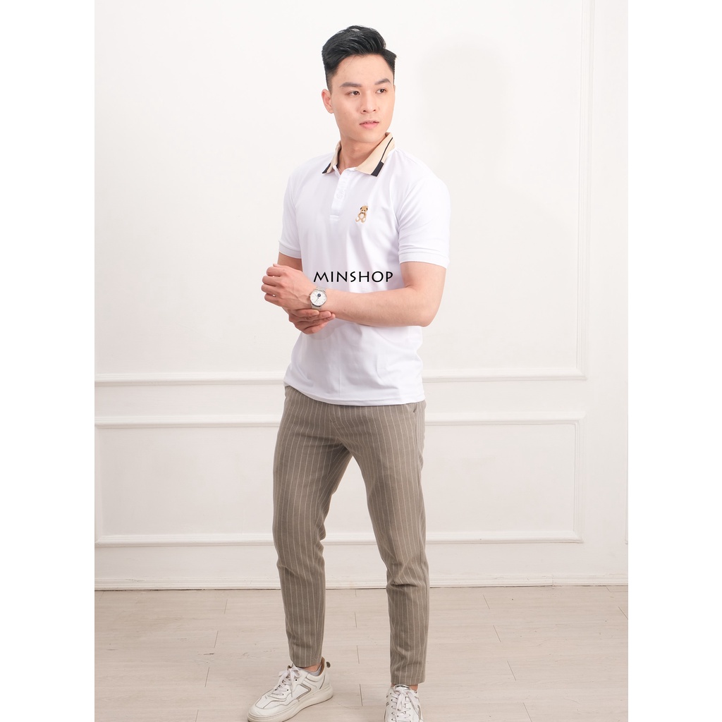 áo POLO nam cổ bẻTEDEARChất liệu cá sấu cotton mềm mịn, dầy dặn cao cấp, hoạt động thoải mái, thấm hút mồ hôi tốt