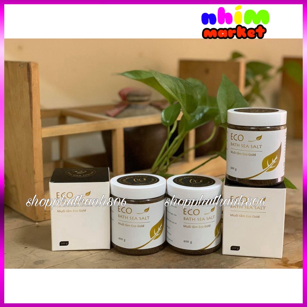 MUỐI TẮM THẢO DƯỢC ECO GOLD 400G - TẶNG 1 MUỐI ECO 200G
