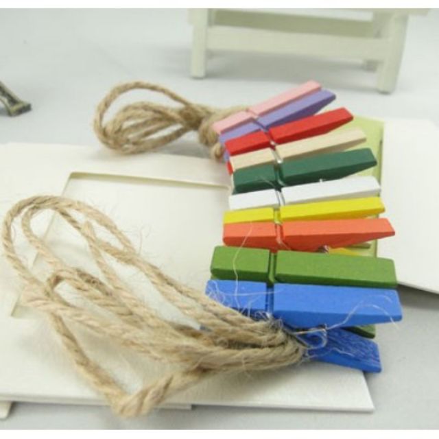 BỘ KẸP HÌNH 10 CÁI + DÂY TREO TRANG TRÍ SINH NHẬT