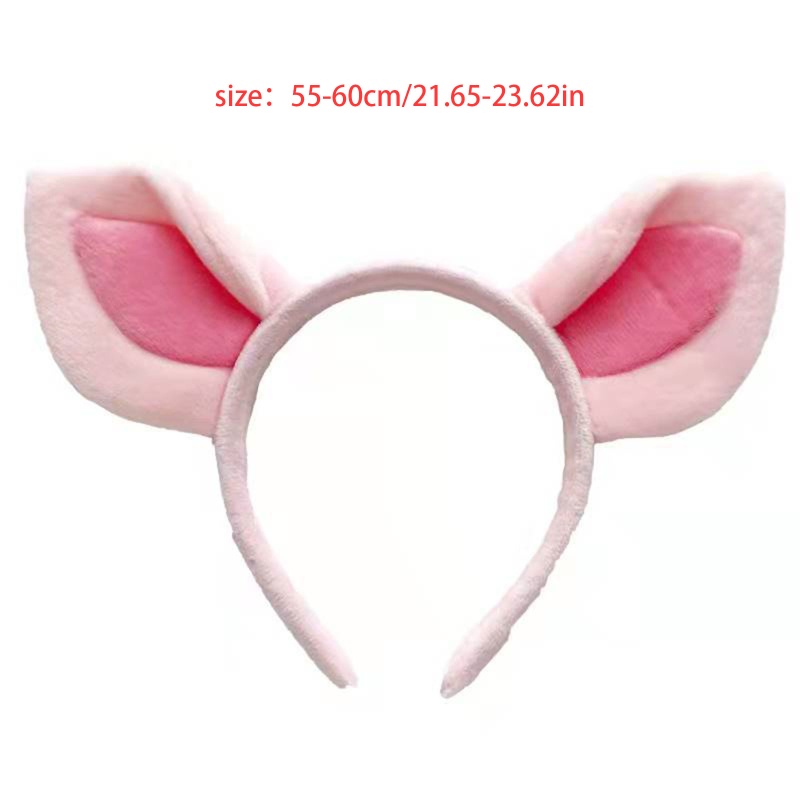 Flgo Băng Đô Cài Tóc Hình Tai Heo Hồng Trang Điểm Tiệc Tùng Lễ Hội Cho Nữ