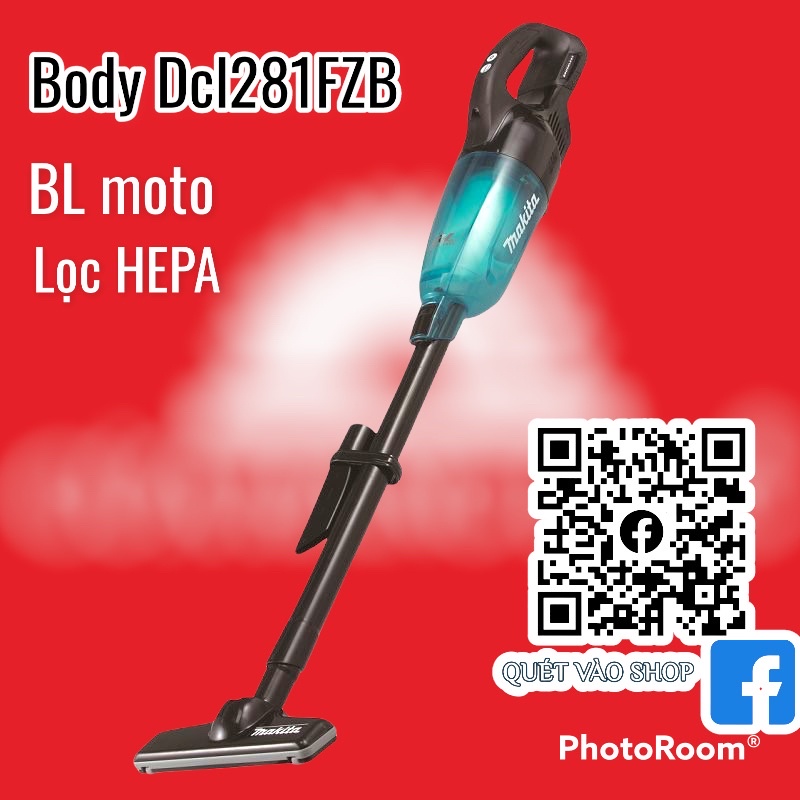 DCL281FzB 18v- Máy hút bụi makita 18v BRUSHLESS ( KHÔNG THAN)