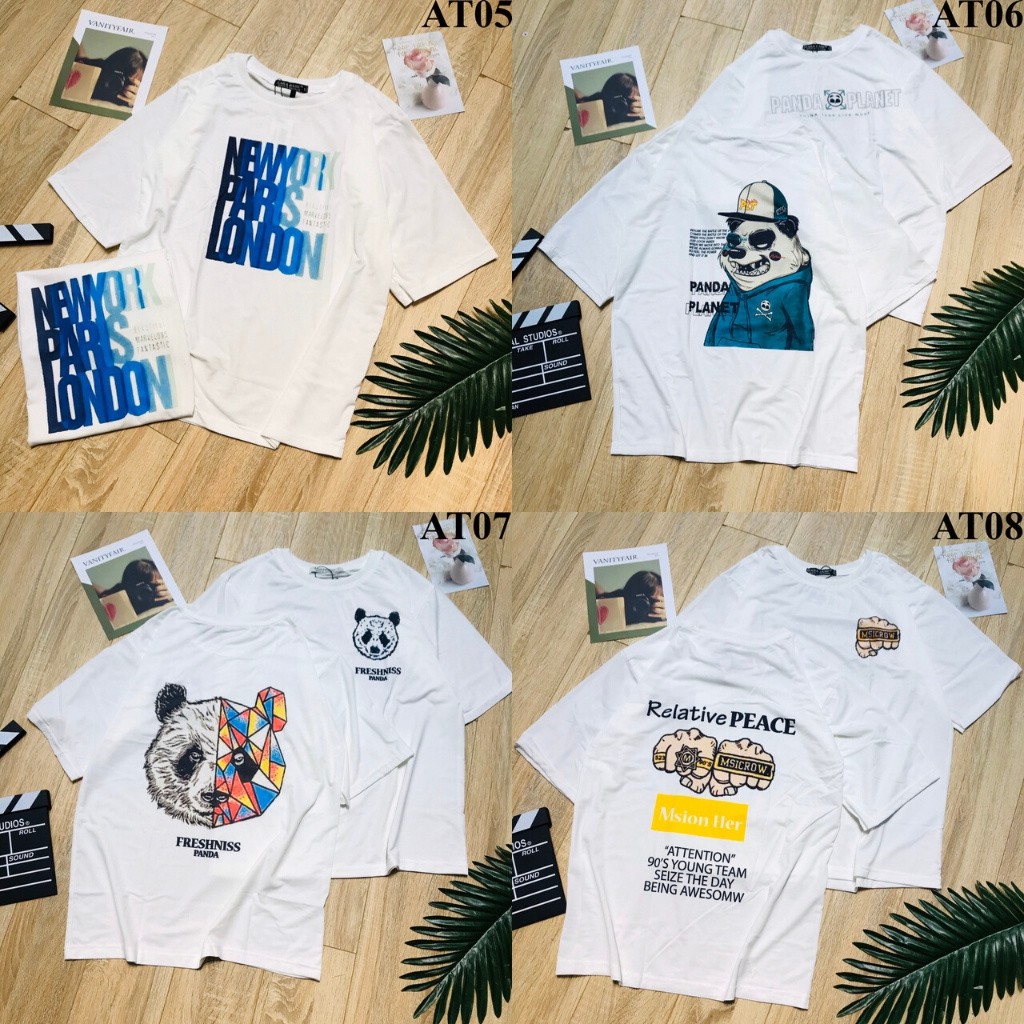 Áo Thun Tay Lỡ  Unisex - Mã AT09-70 - Áo Thun (MẪU NGẪU NHIÊN) | BigBuy360 - bigbuy360.vn