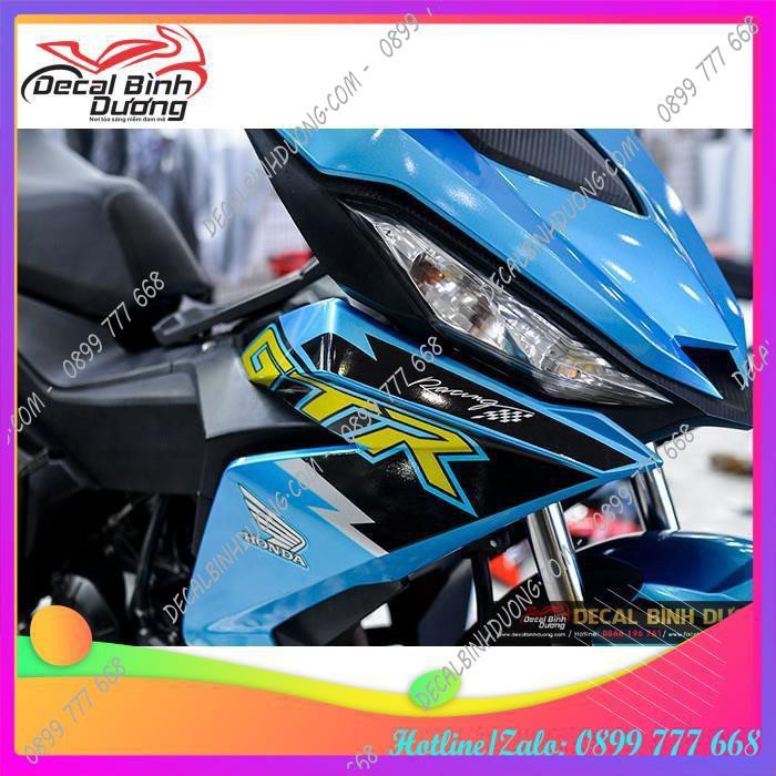 Tem Xe Winner V1 GTR Xanh Đen