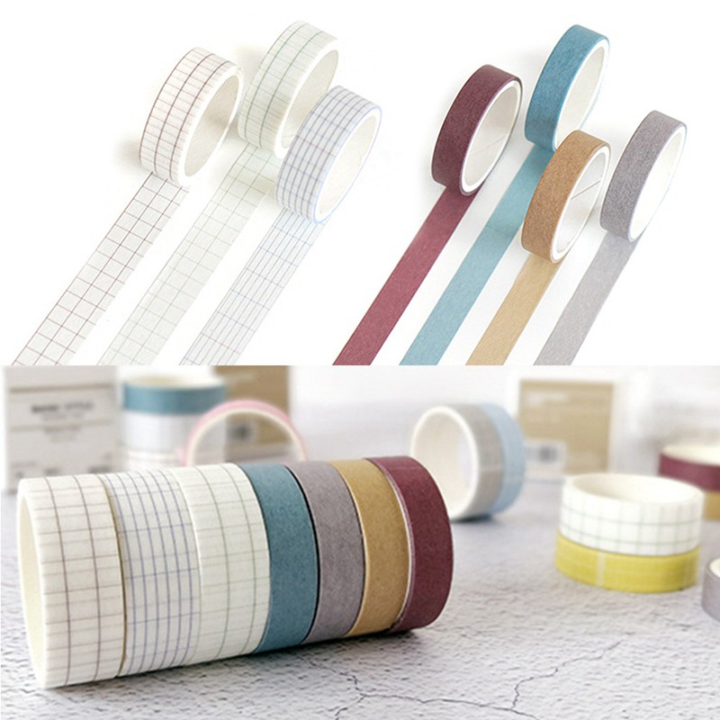 10/13mm Paper Basic Solid Color Washi Tape Scrapbooking Stationary