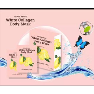 Ủ trắng chanh 1 hộp 3 miếng white collagen body mask