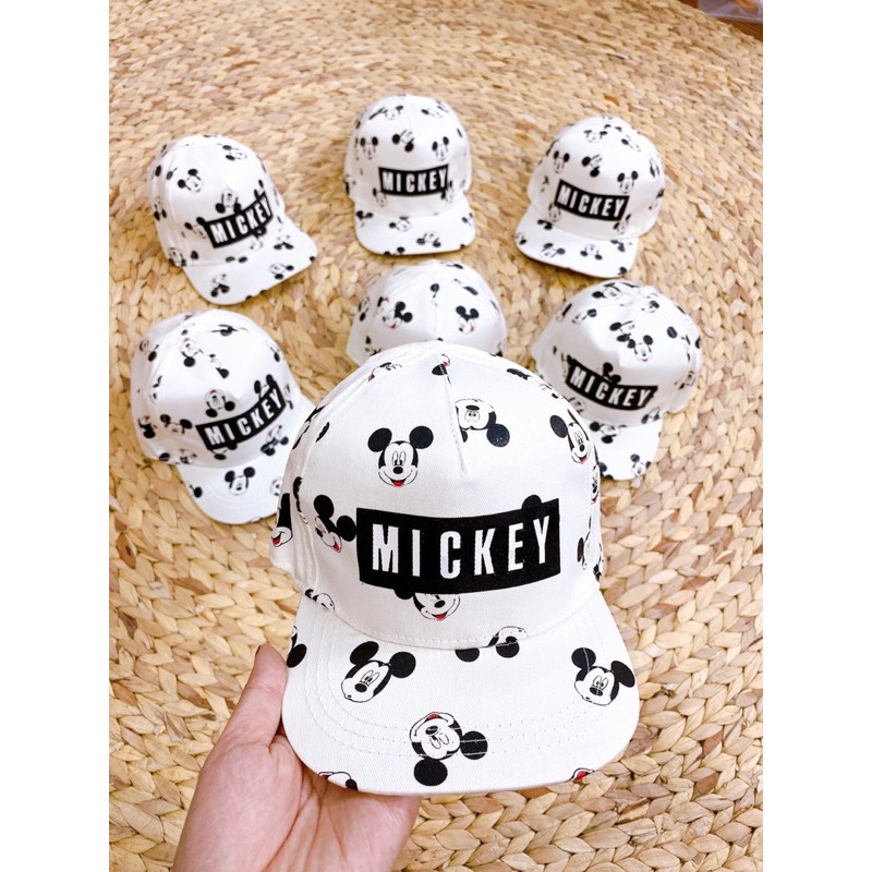 MŨ HM BÉ TRAI TRẮNG MICKEY