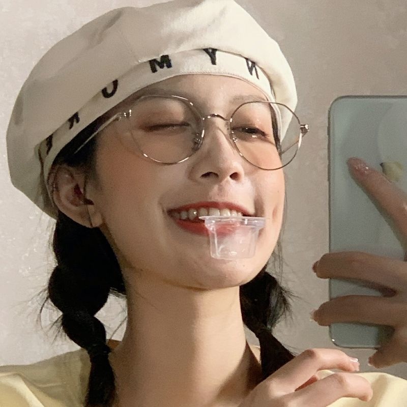 Mắt Kính Gọng Tròn Thời Trang Vintage Hàn Quốc