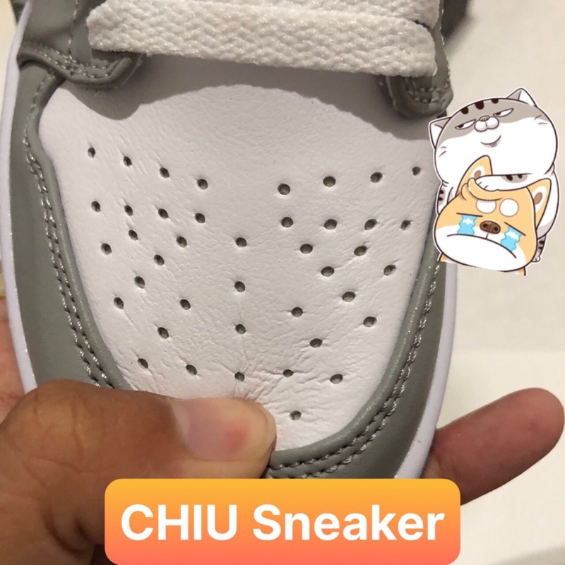 Giày thể thao jd1 cổ thấp white grey phiên bản cao cấp giày Sneaker Jordan cổ thấp xám đế xanh