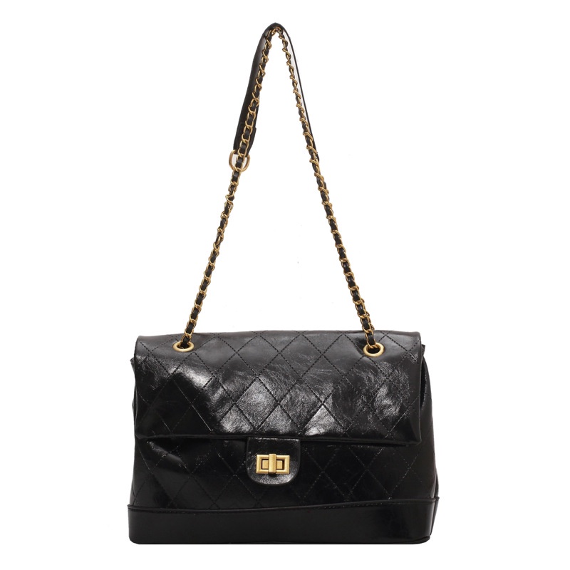 Túi họa tiết kim cương dập nổi phong cách retro Hàn Quốc sành điệu cho nữ IELGY