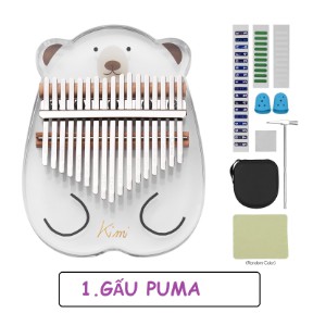 Đàn kalimba 17 phím pha lê nguyên khối Kimi GECKO000023