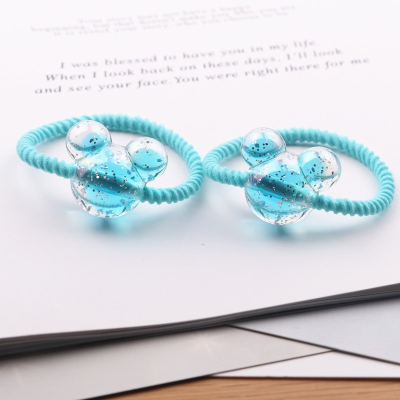 Set 2 Dây Cột Tóc Hình Thú Dễ Thương Cho Bé Gái