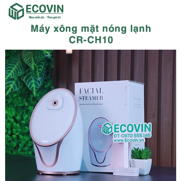 Máy xông hơi da mặt nóng lạnh, máy phun sương bổ sung độ ẩm cho da CR-CH10 cao cấp