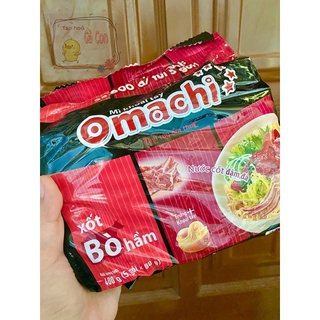 Combo 5 gói mì khoai tây Omachi xốt bò hầm