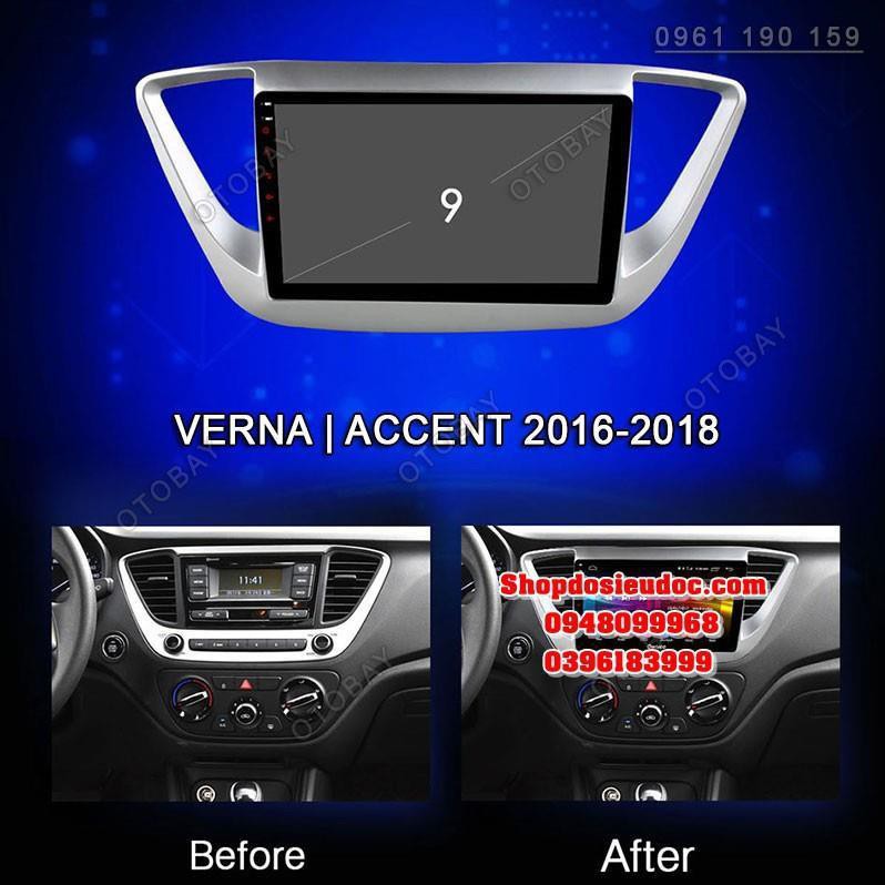 Màn hình androi 9 inchs zin cho xe Hyundai Accent đời 2018 2019 2020.