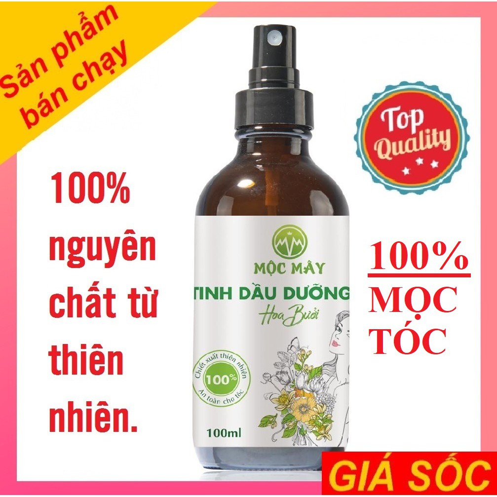 Tinh dầu xịt bưởi Mộc Mây - KÍCH THÍCH MỌC TÓC - TRỊ RỤNG TÓC - LÀM DÀI TÓC - PHỤC HỒI TÓC, NUÔI DƯỠNG TÓC - TRỊ HÓI ĐẦU