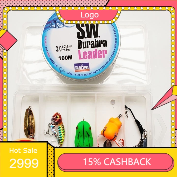 Bộ mồi câu lure kèm 100m dây dù siêu bền - giá rẻ-