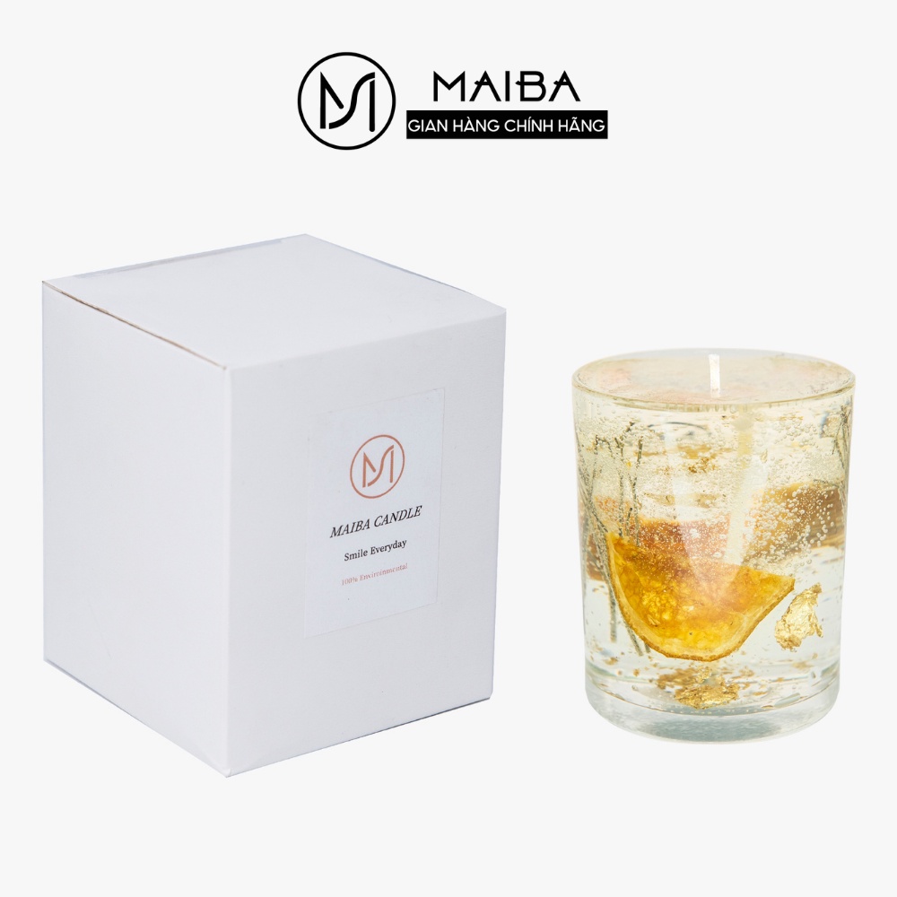 Nến thơm tinh dầu cao cấp THẠCH HOA KHÔ MAIBA không khói an toàn hương thơm thư giãn
