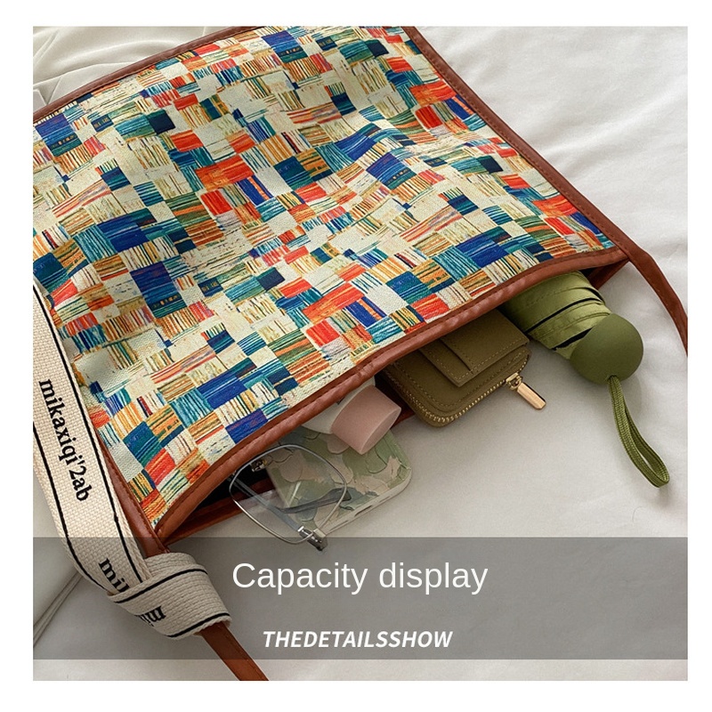 Niche Túi tote Sức Chứa Lớn Thiết Kế Hàn Quốc Cho Học Sinh Gylb380