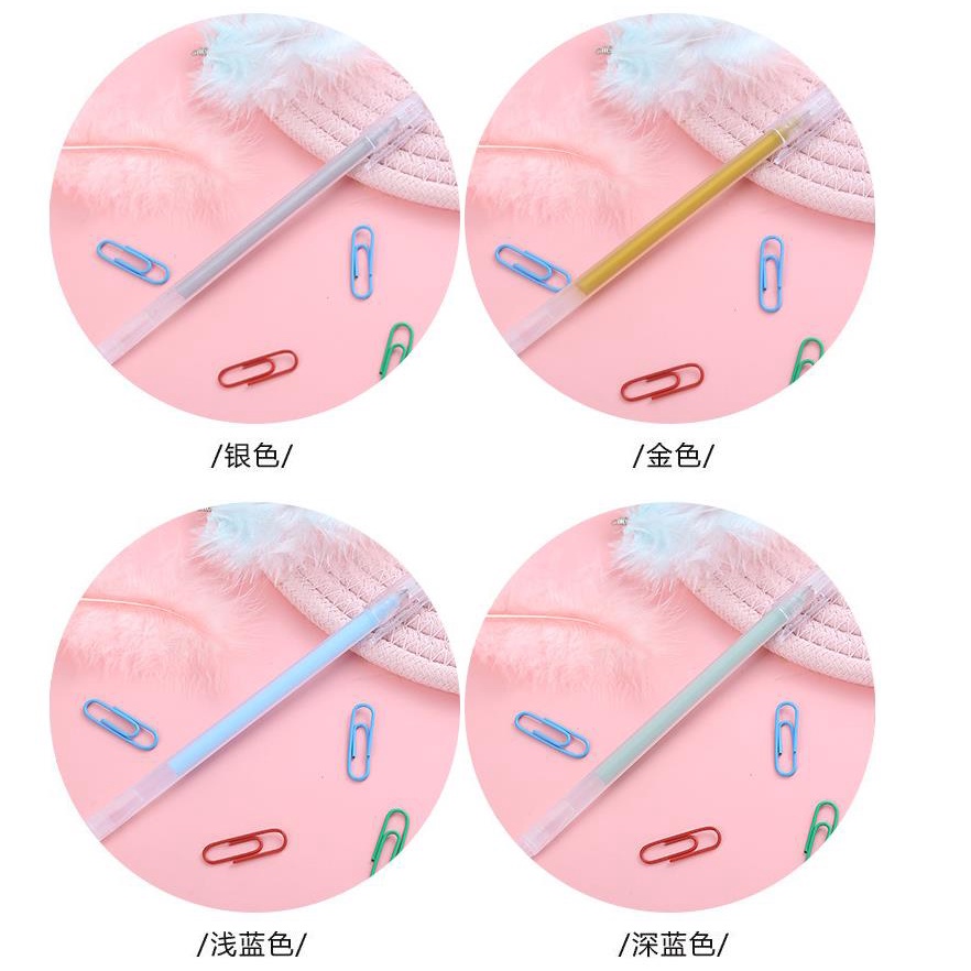 Bút Mực Gel Nhiều Màu Ngòi 0.5mm 12 Màu Phong Cách Muji