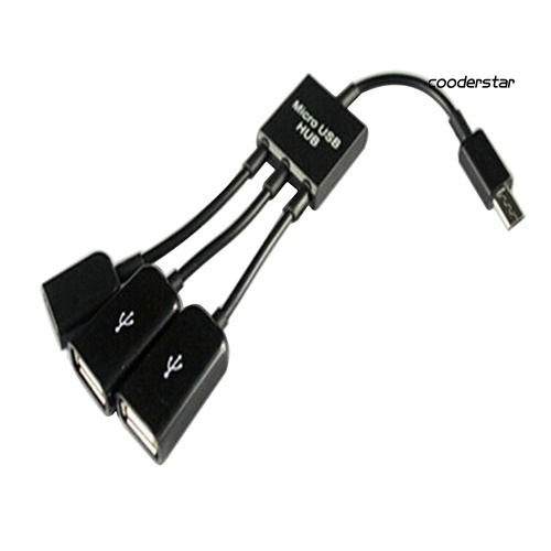 Cáp chuyển đổi 3 trong 1 Micro USB HUB OTG sang USB 2.0 cho Samsung