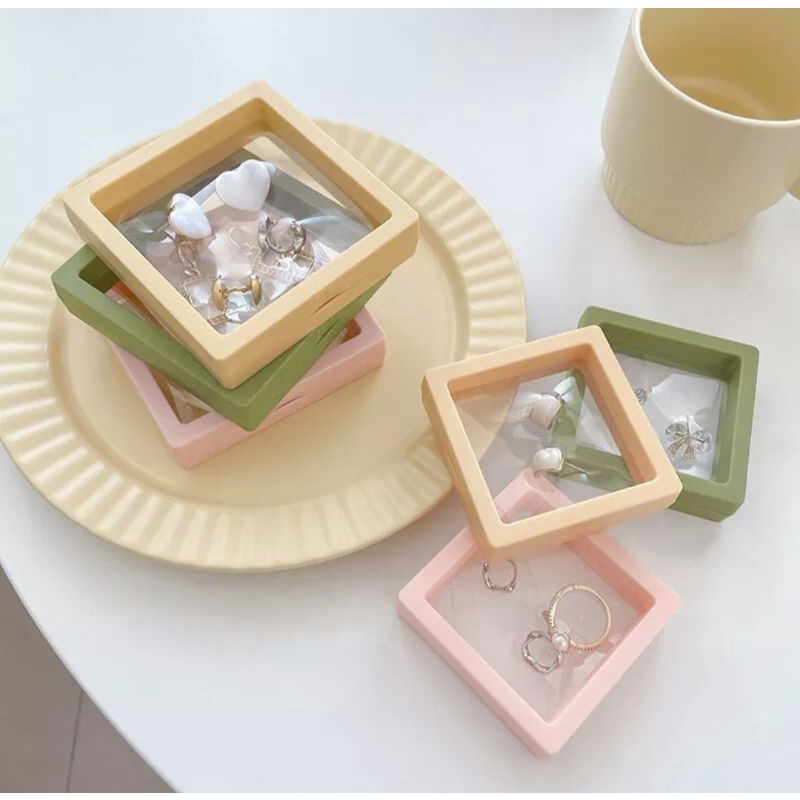 Hộp đựng trang sức trong suốt màng bọc PE, hộp bảo quản phụ kiện thời trang Filibra TS005