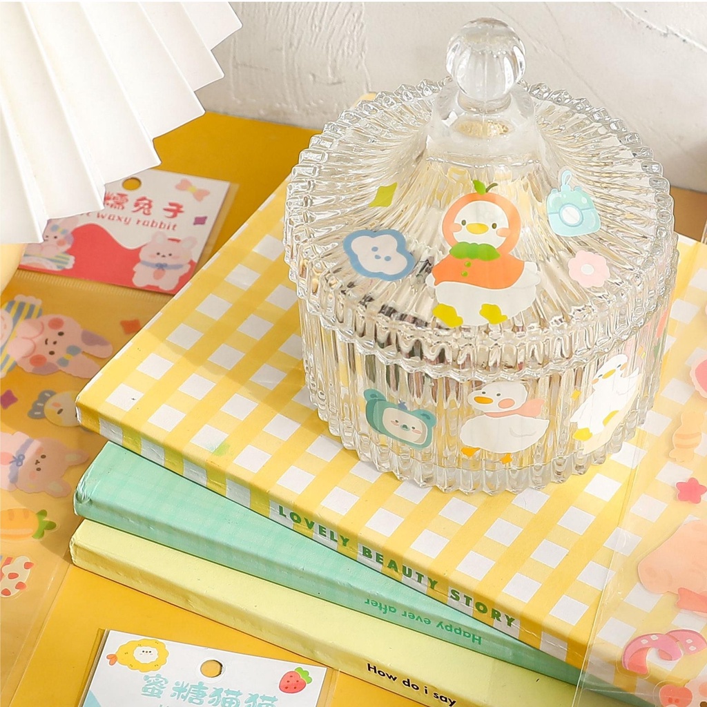 Sticker cute trang trí sổ dạng dây, nhãn dán chống nước dán mọi bề mặt