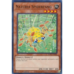 Thẻ Bài YuGiOh Naturia Spiderfang - HAC1-EN098 - Common 1st Edition
