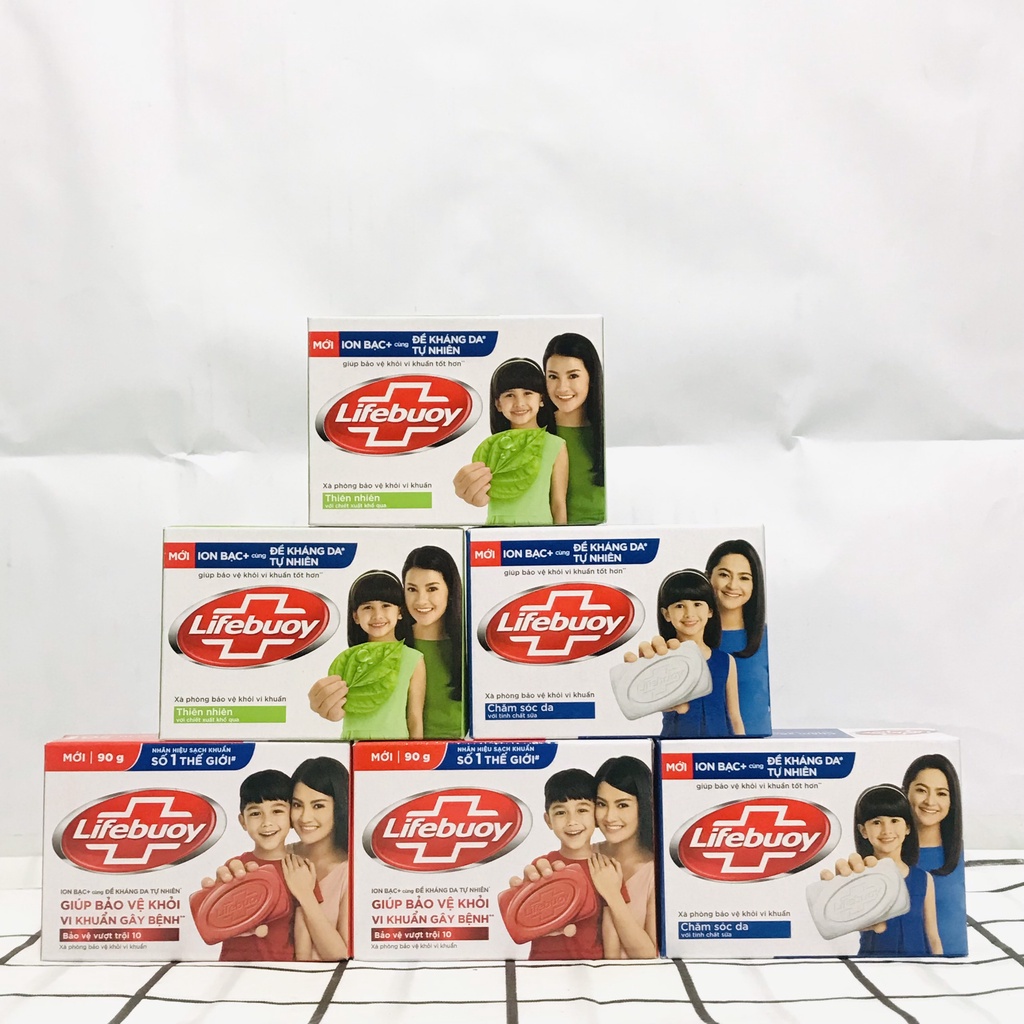 Combo 3 cục Xà bông diệt khuẩn Lifebuoy 90g