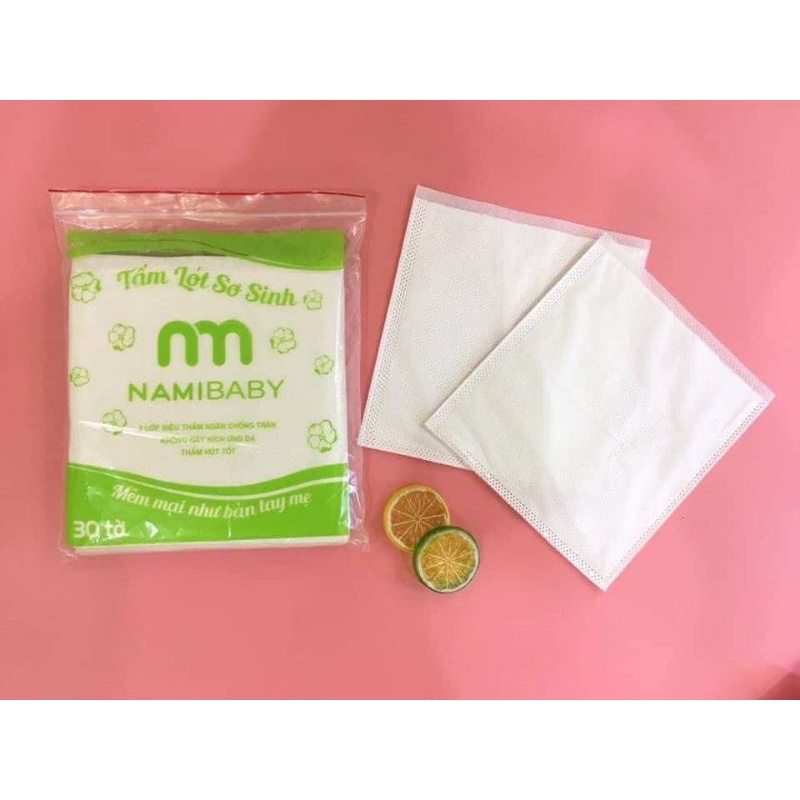 Miếng lót phân su sơ sinh cao cấp Nami Baby an toàn cho bé bịch 30 tờ