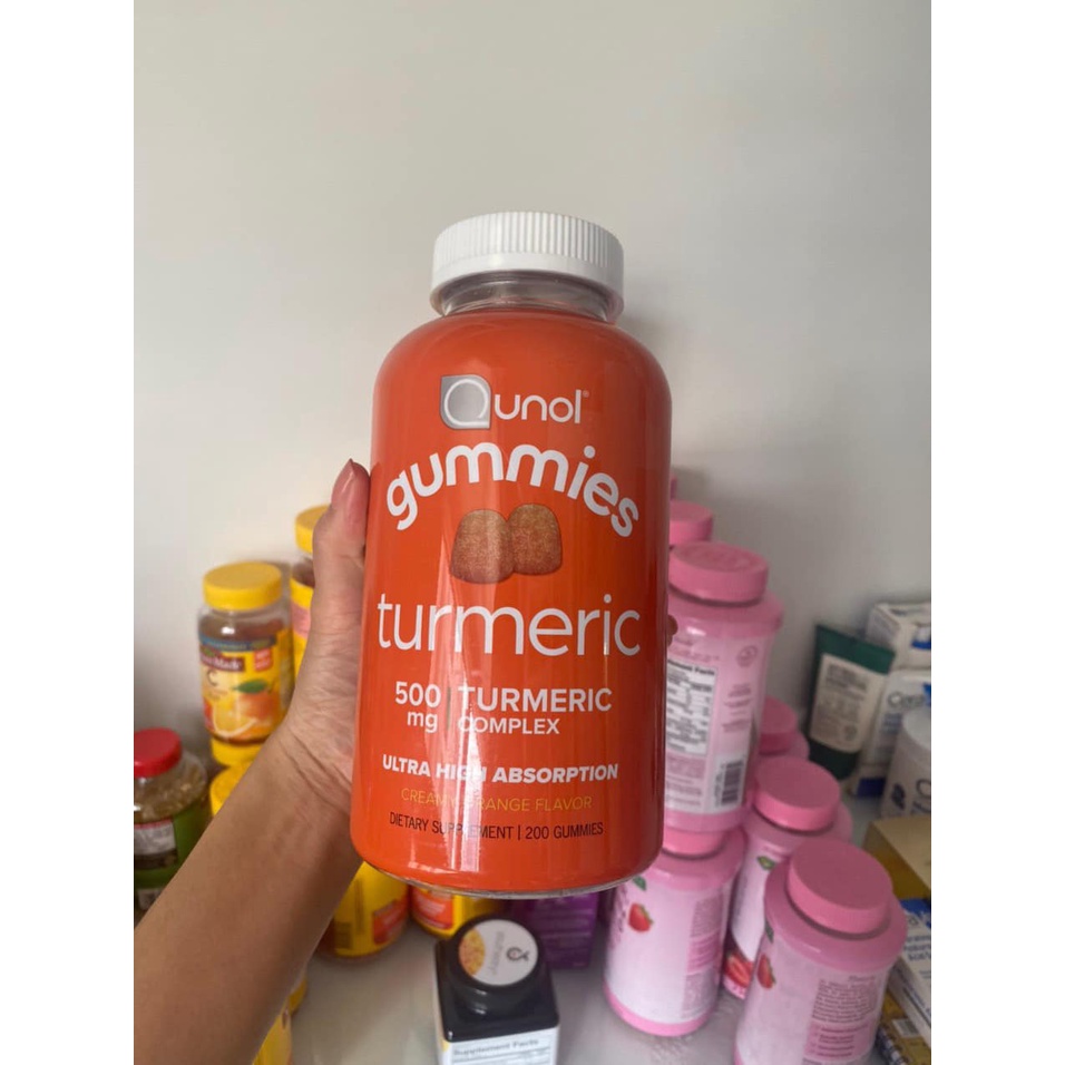Kẹo dẻo tinh chất nghệ Qunol Turmeric Curcumin Complex Gummies 500mg