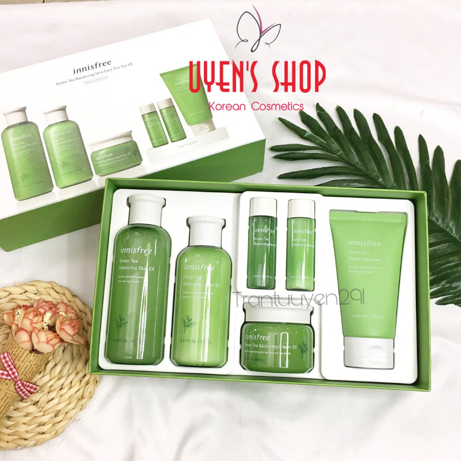 [Mã COS1904 giảm 8% đơn 300K] Bộ dưỡng da Innisfree Green Tea Balancing Skin Care Trio Set Ex (6 items) | BigBuy360 - bigbuy360.vn